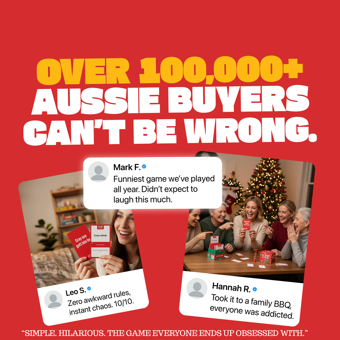 4 X Aussie Code, -50% Boxing Day Sale, Almost Sold Out!